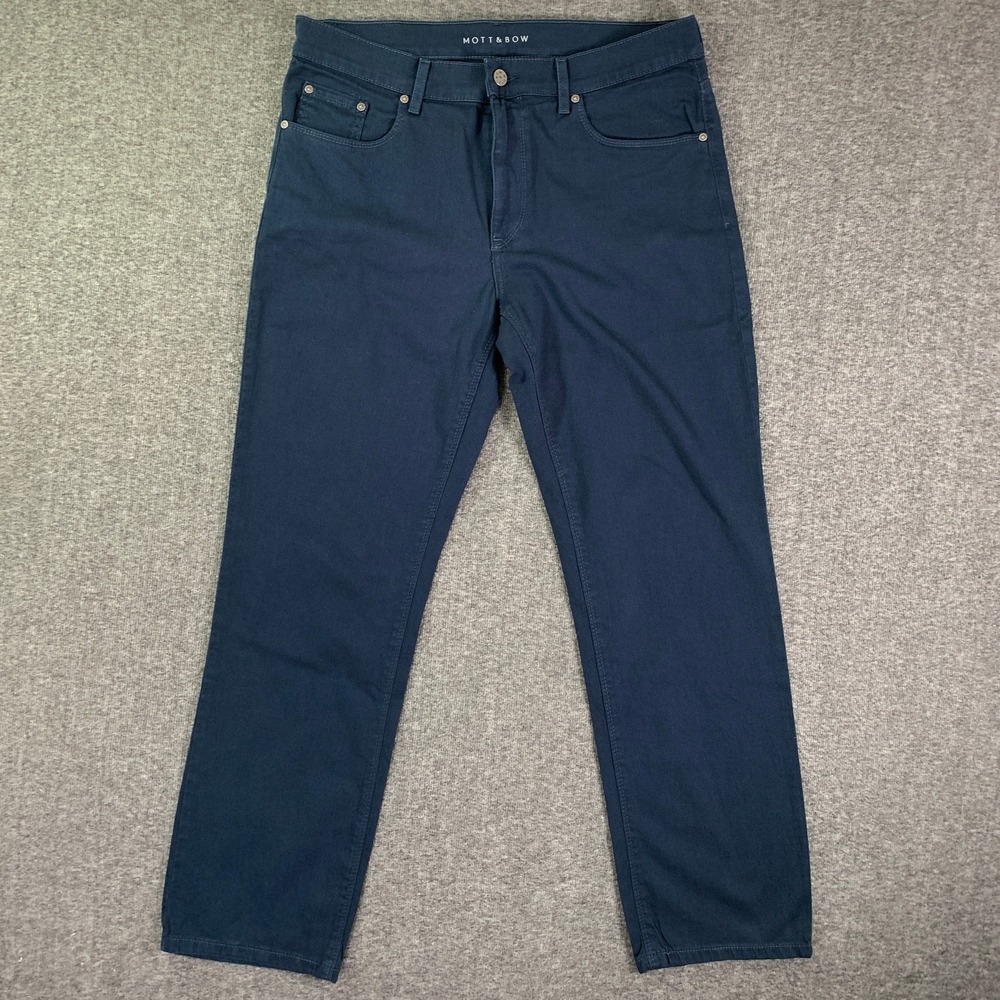 Mott & Bow Men's Straight Jeans - Navy